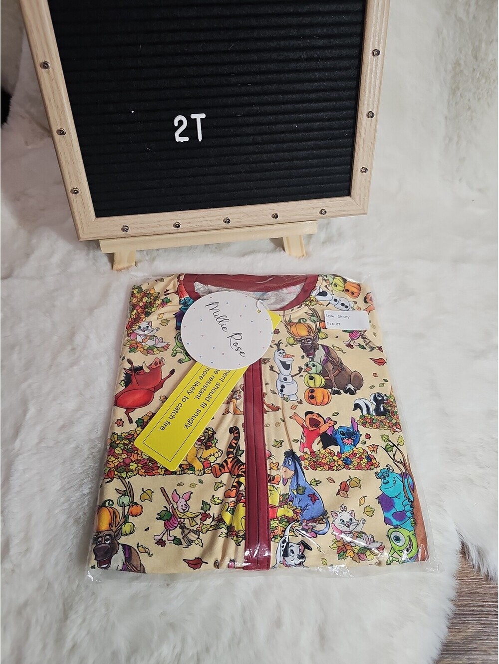 2t Shorty Disney Fall Leaves